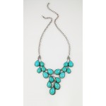 Skye Turquoise Teardrop Cluster Statement Necklace